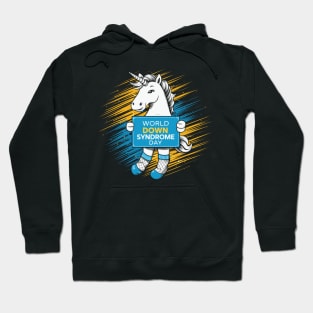 march 21 world down syndrome day a gift forunicorn lovers Hoodie